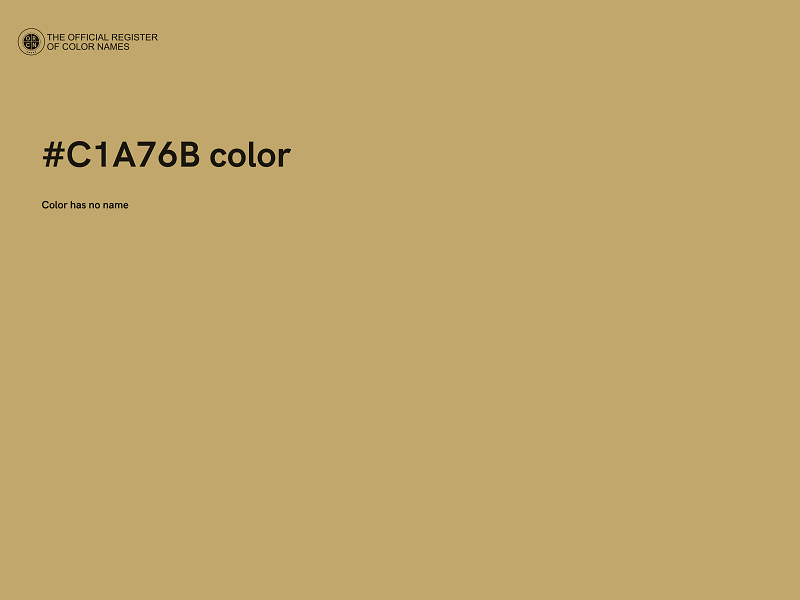 #C1A76B color image