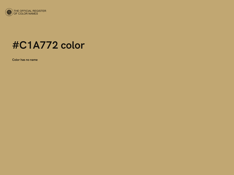 #C1A772 color image