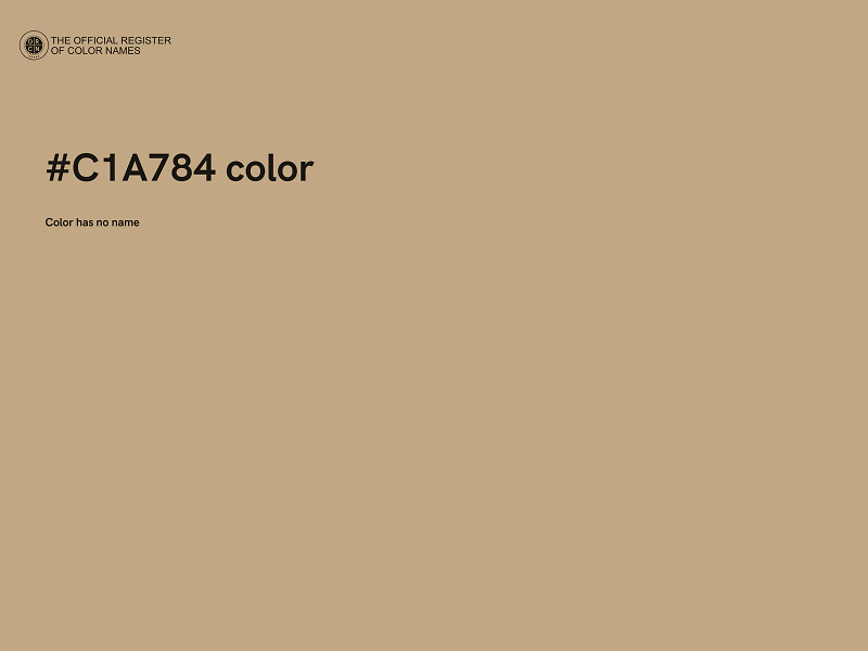 #C1A784 color image