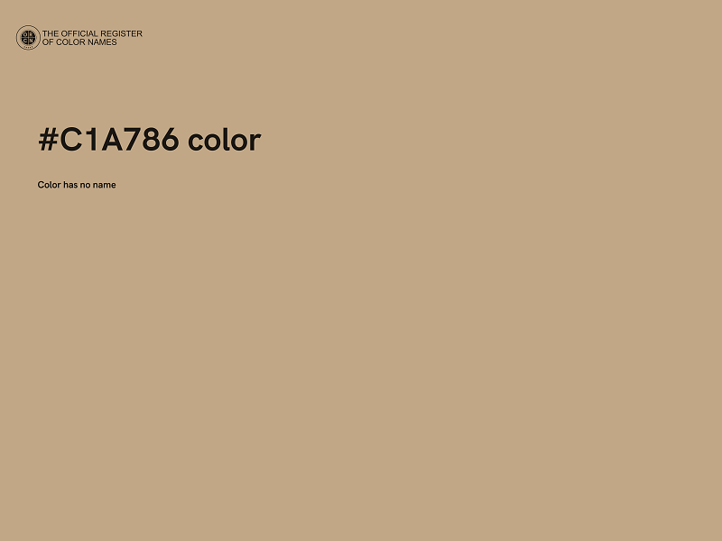 #C1A786 color image