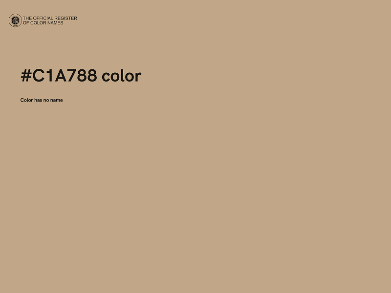 #C1A788 color image