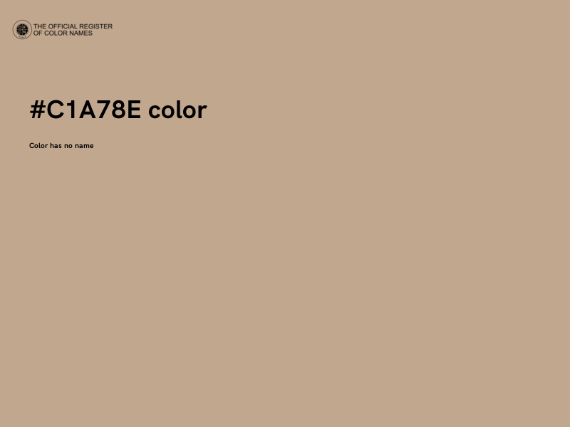 #C1A78E color image