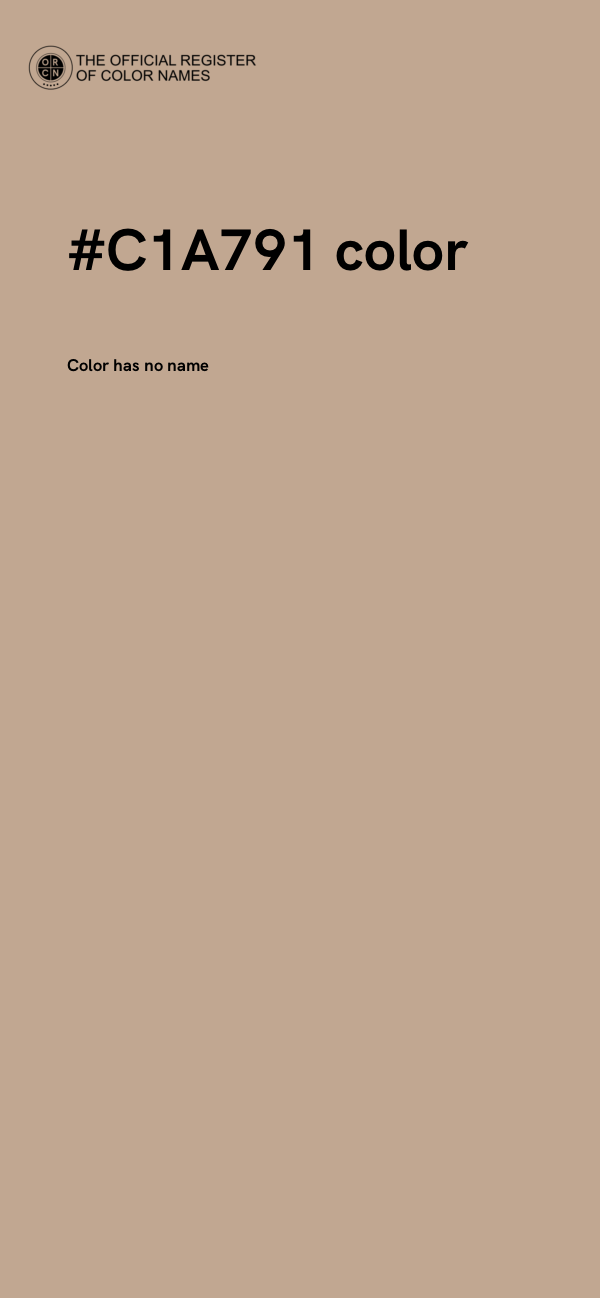 #C1A791 color image