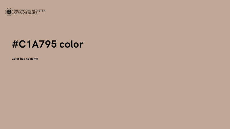 #C1A795 color image