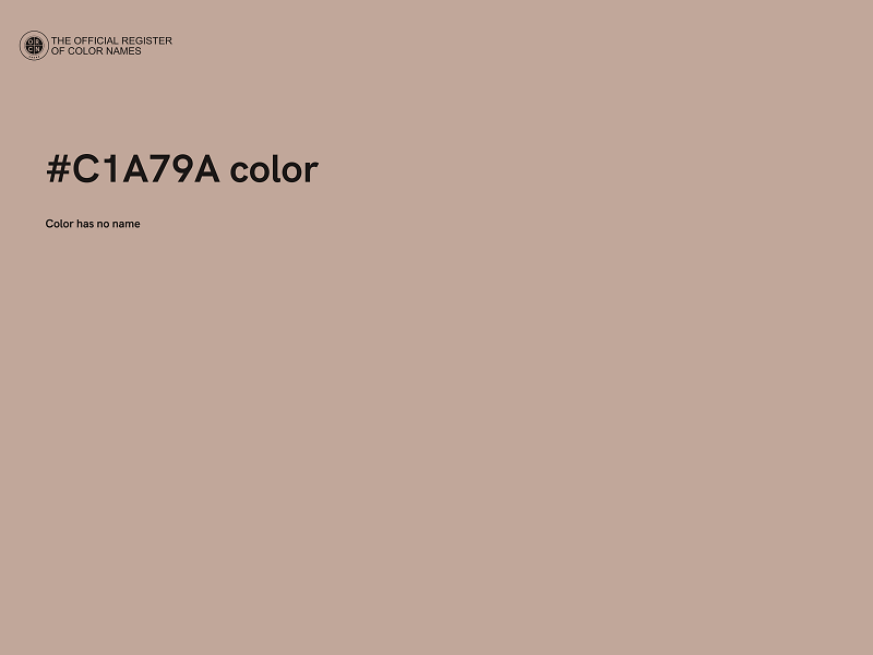 #C1A79A color image