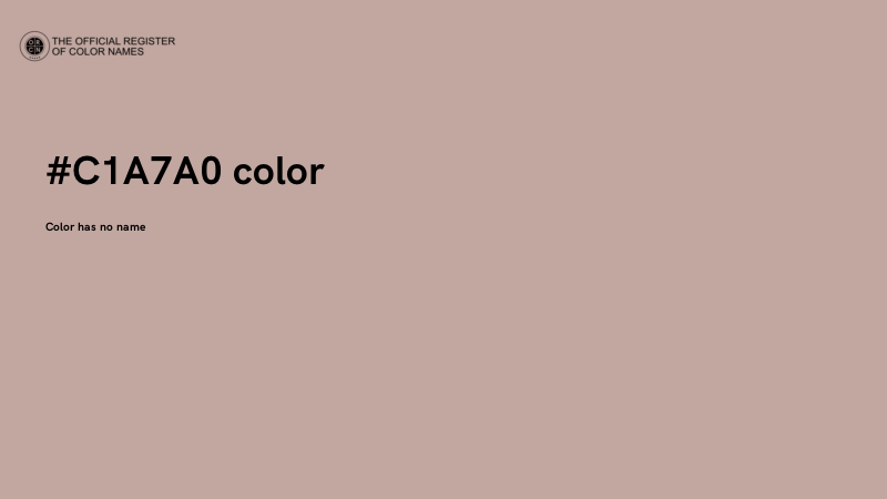 #C1A7A0 color image