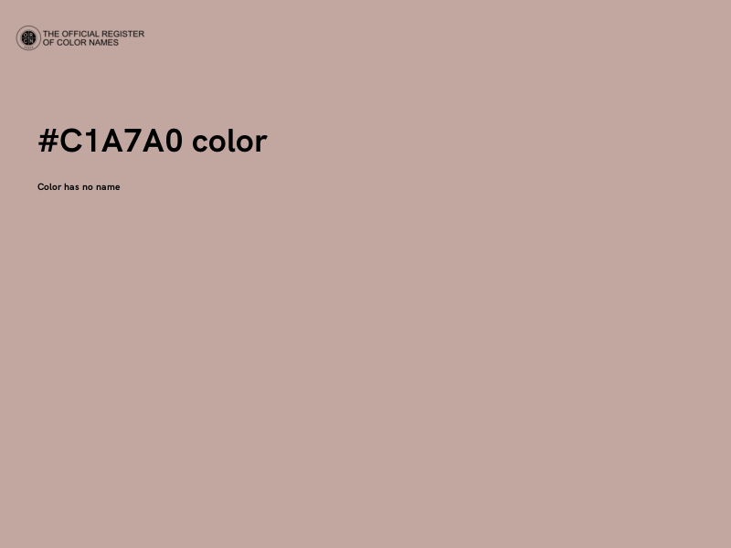 #C1A7A0 color image