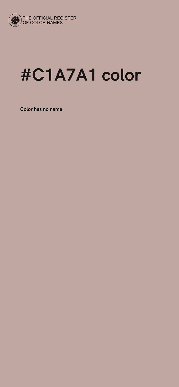 #C1A7A1 color image