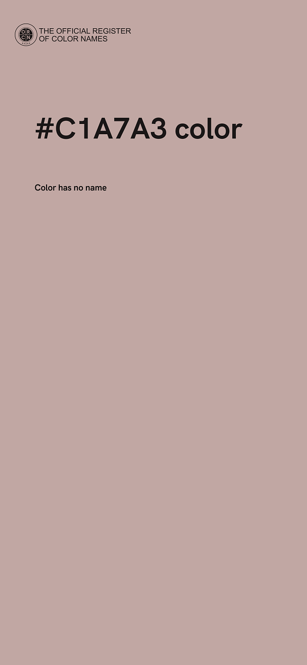 #C1A7A3 color image