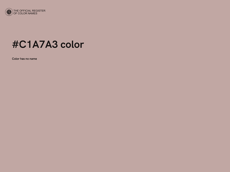 #C1A7A3 color image
