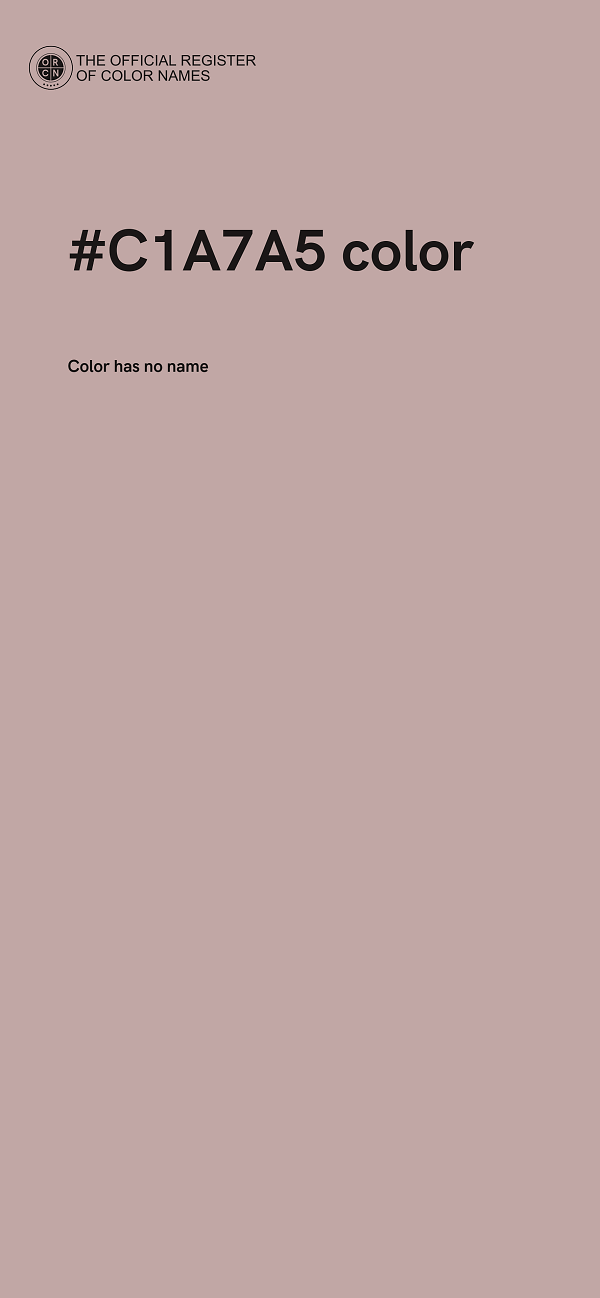 #C1A7A5 color image