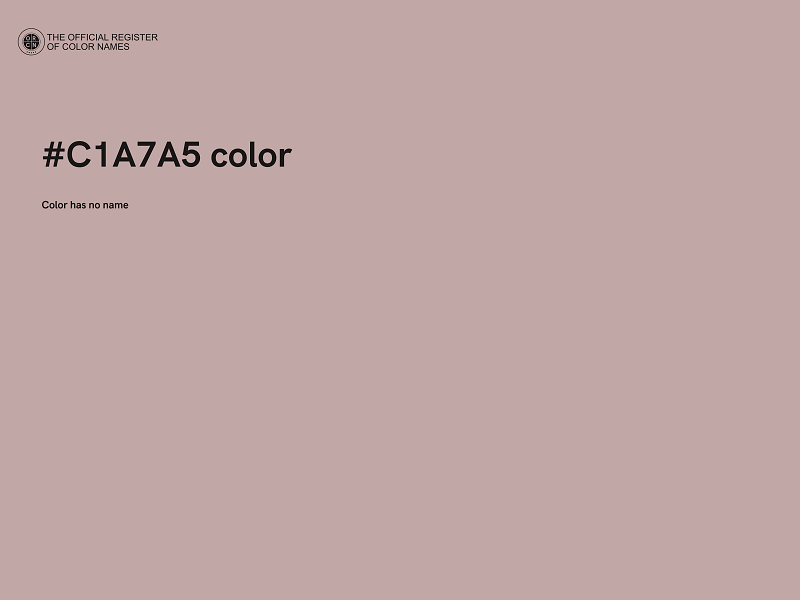 #C1A7A5 color image