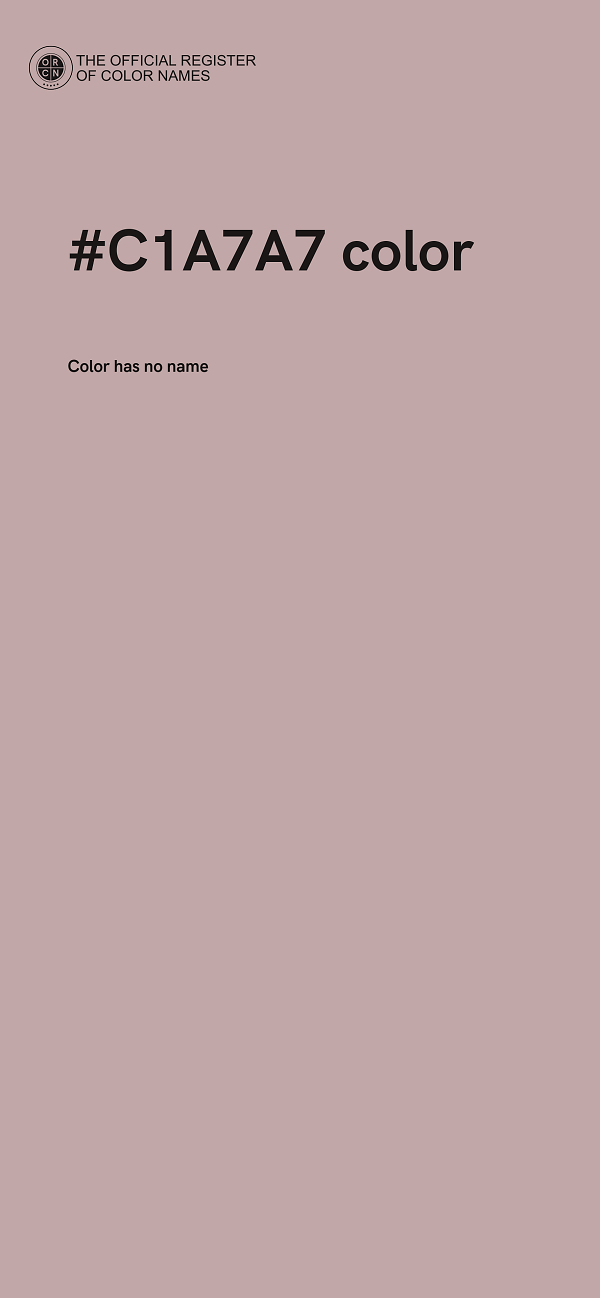 #C1A7A7 color image