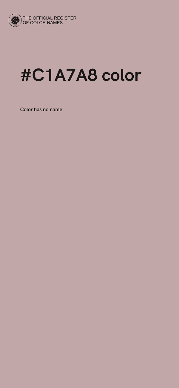 #C1A7A8 color image