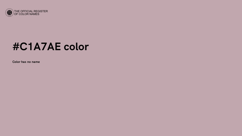 #C1A7AE color image