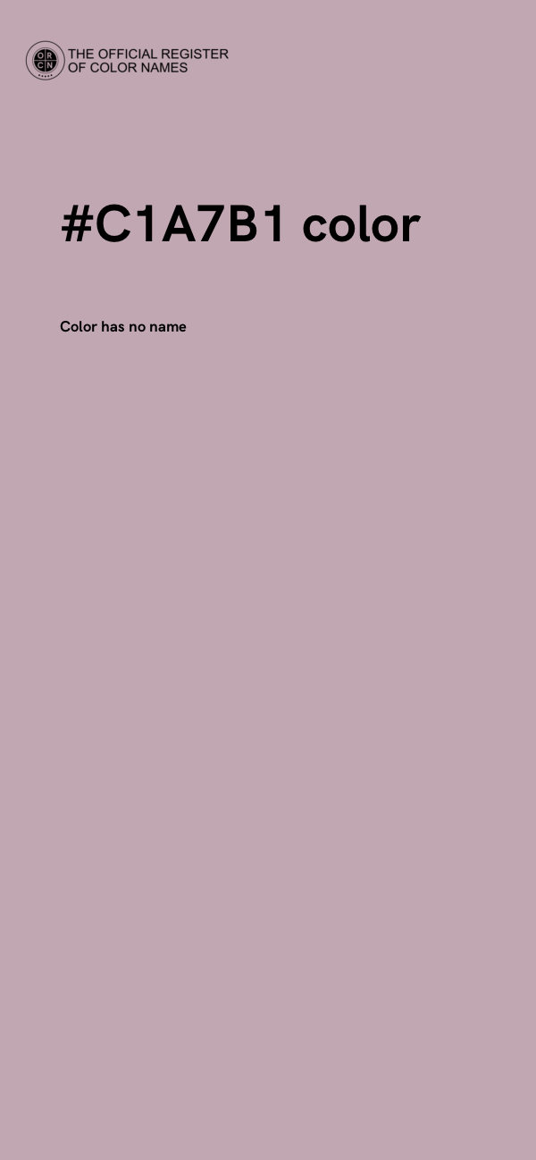 #C1A7B1 color image