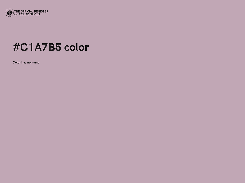 #C1A7B5 color image