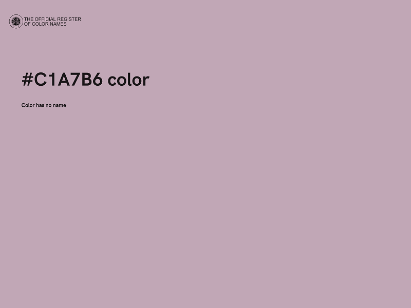 #C1A7B6 color image