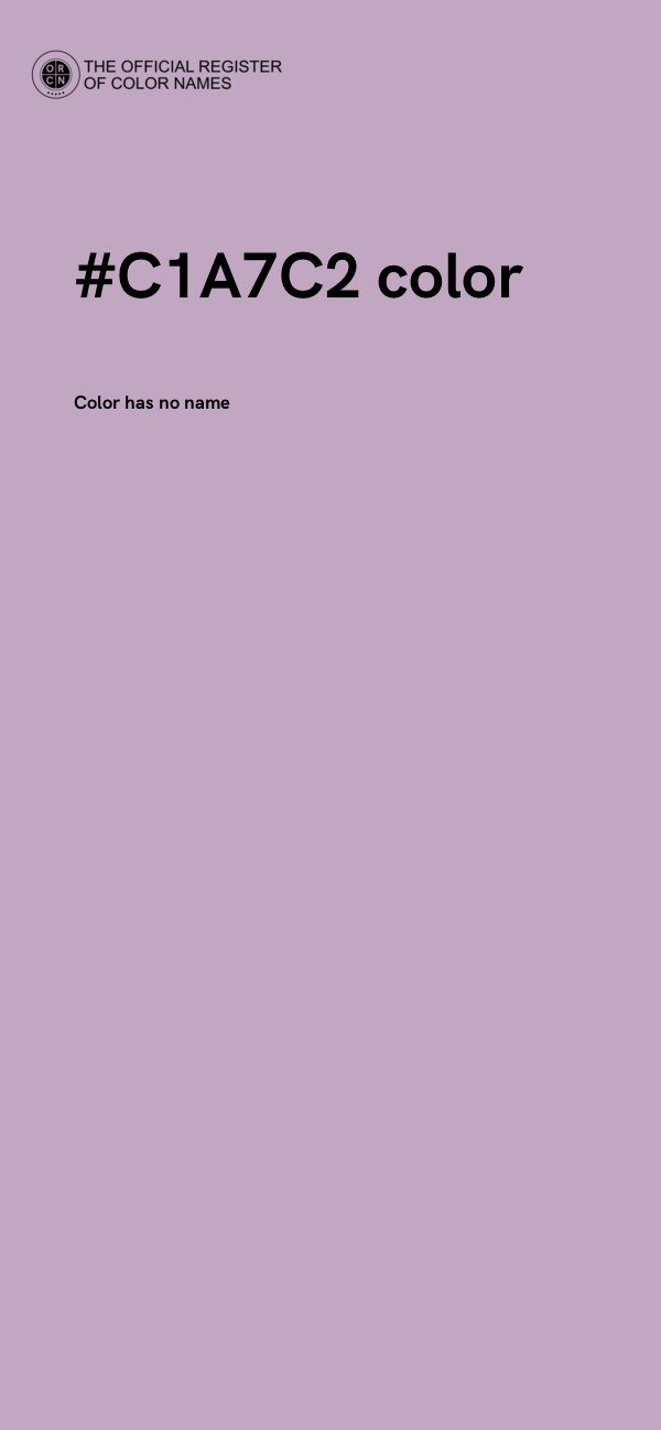 #C1A7C2 color image