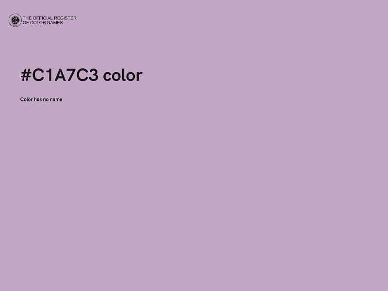 #C1A7C3 color image