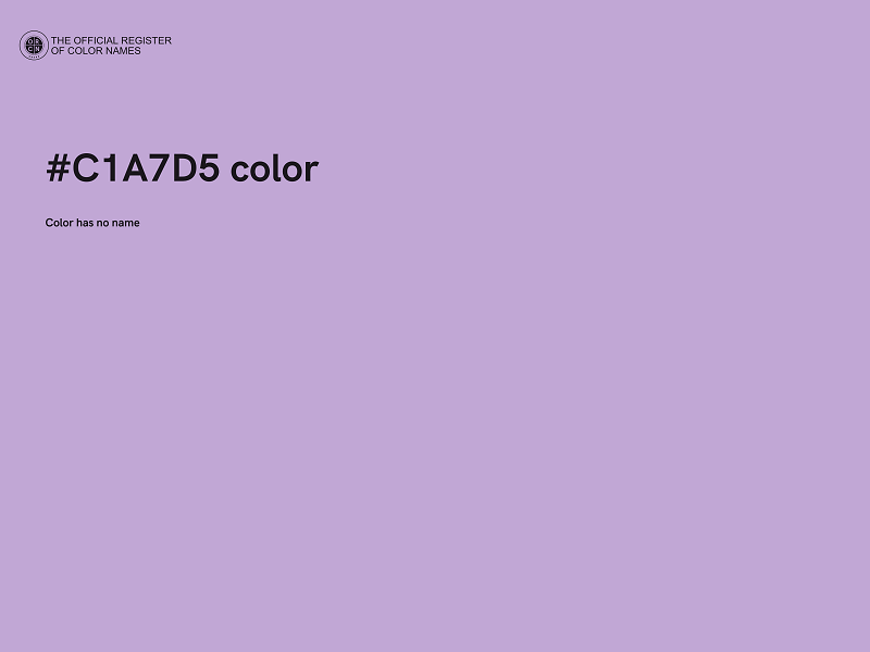 #C1A7D5 color image