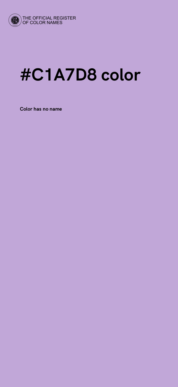 #C1A7D8 color image