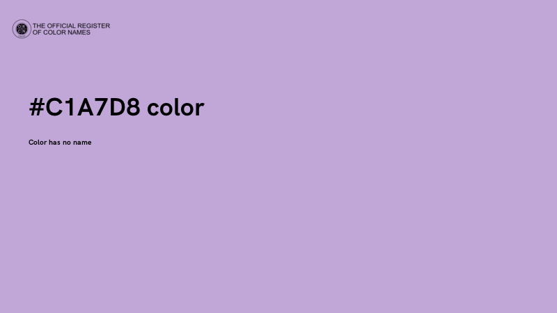 #C1A7D8 color image