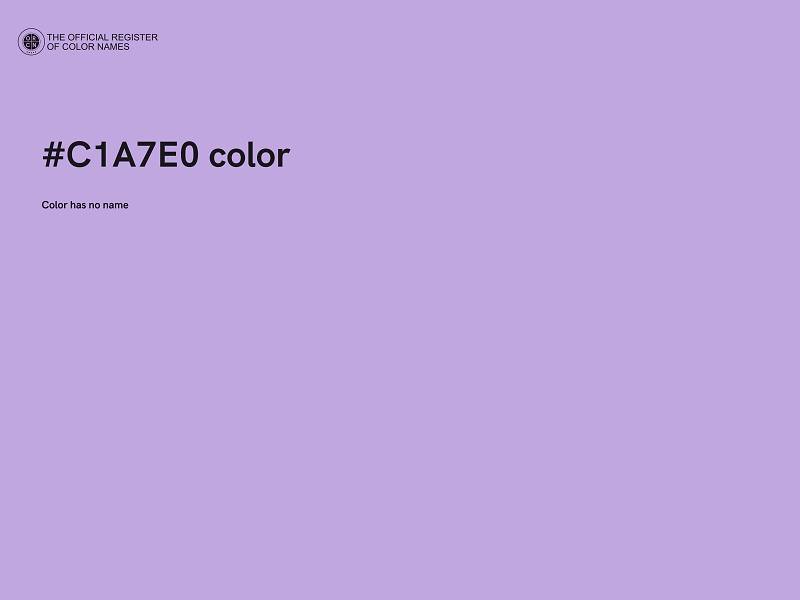 #C1A7E0 color image