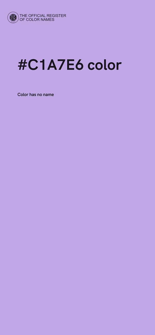 #C1A7E6 color image