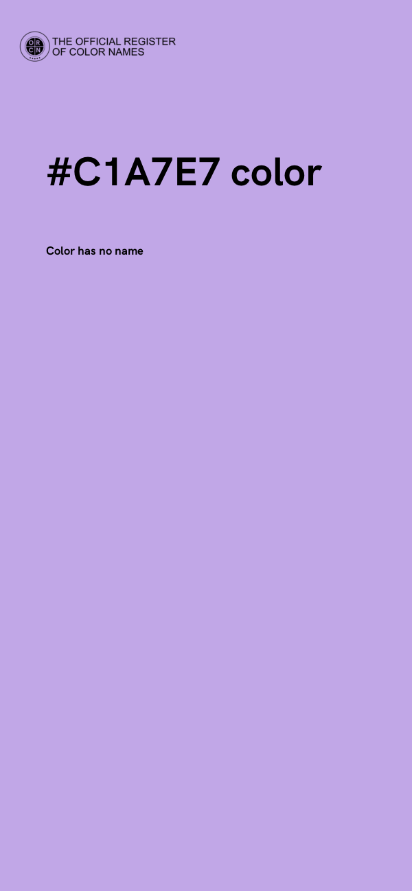 #C1A7E7 color image