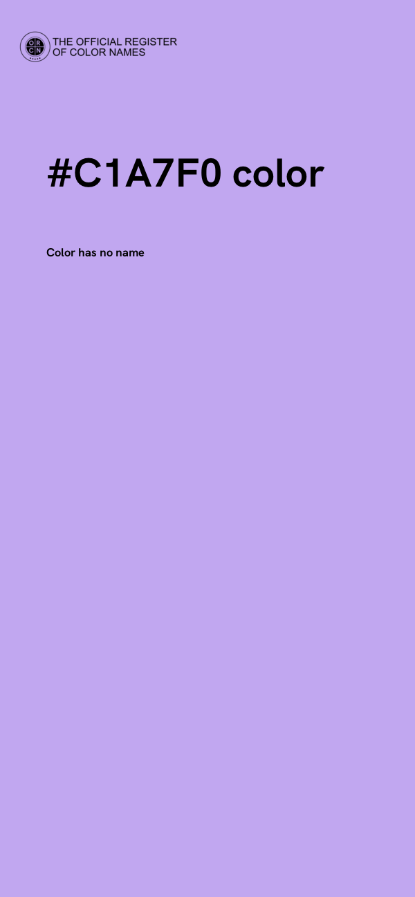 #C1A7F0 color image
