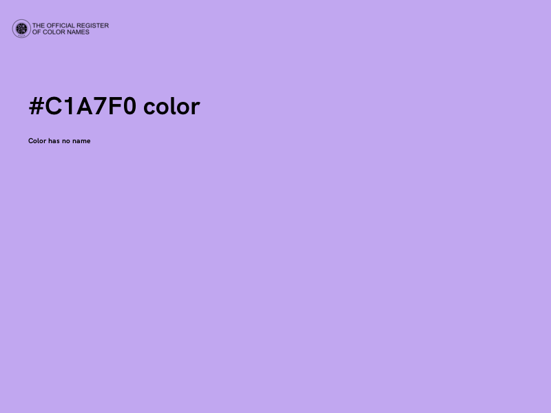 #C1A7F0 color image