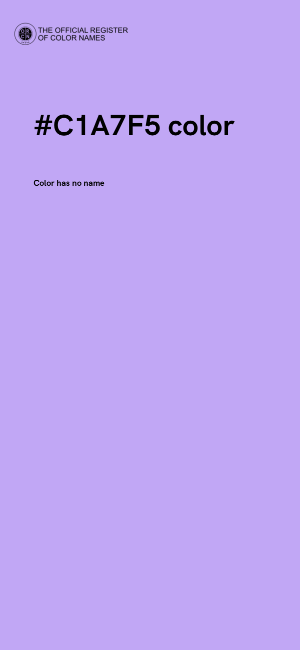 #C1A7F5 color image