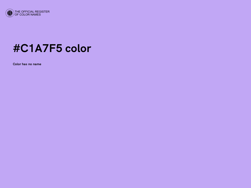 #C1A7F5 color image