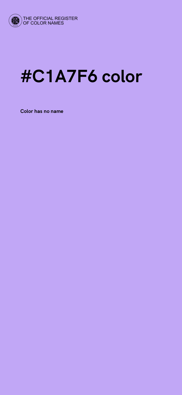 #C1A7F6 color image
