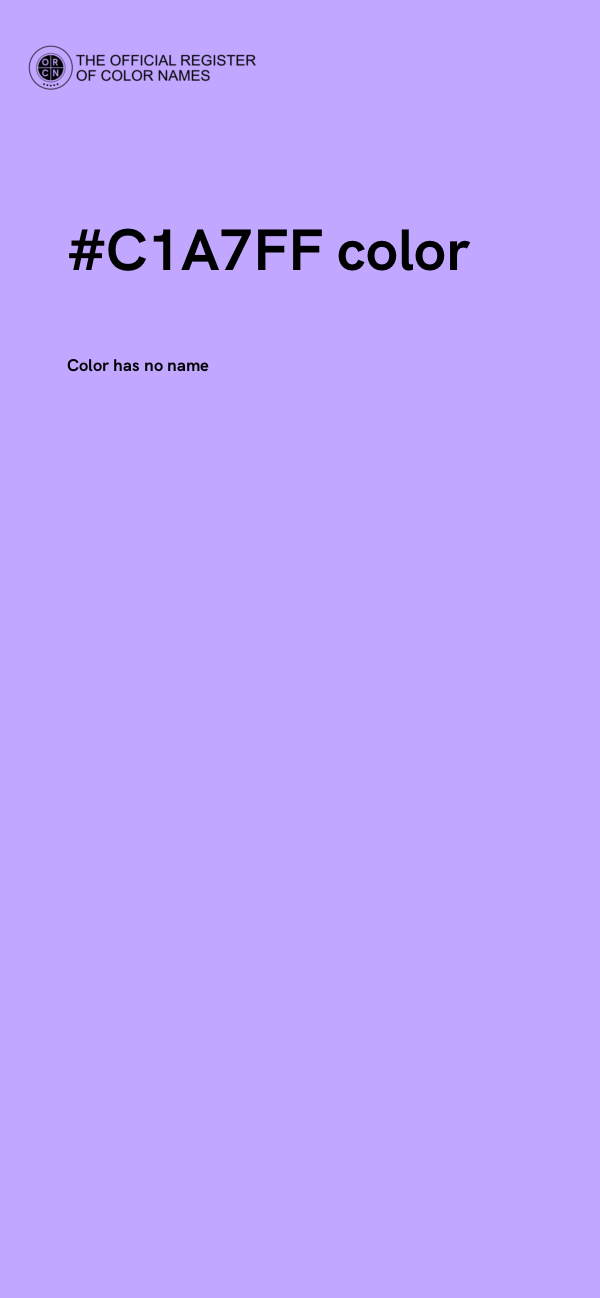 #C1A7FF color image