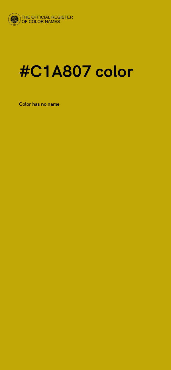 #C1A807 color image