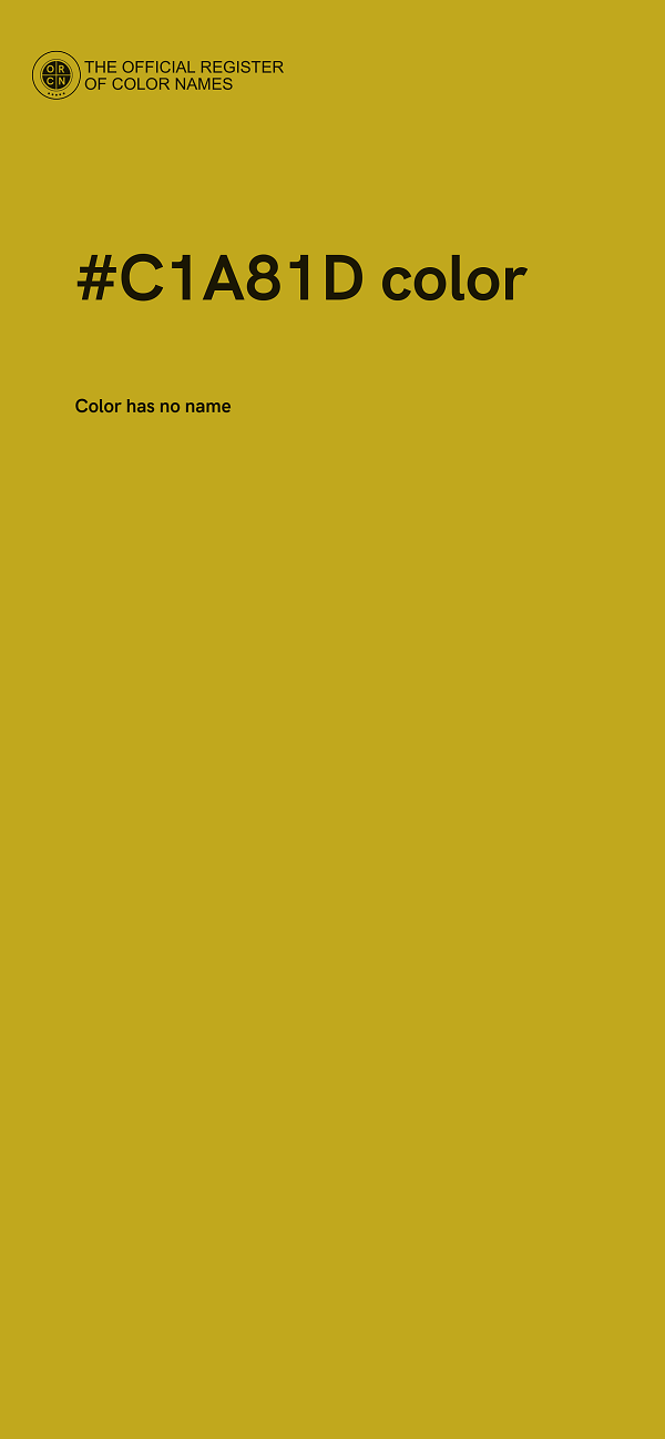 #C1A81D color image