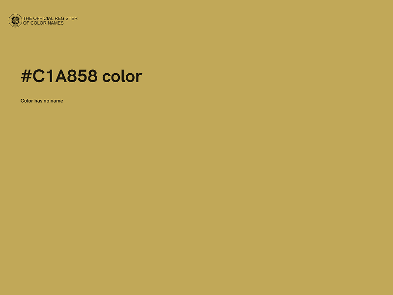 #C1A858 color image