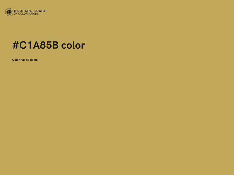 #C1A85B color image