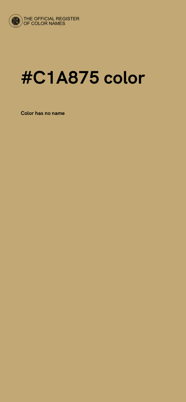 #C1A875 color image