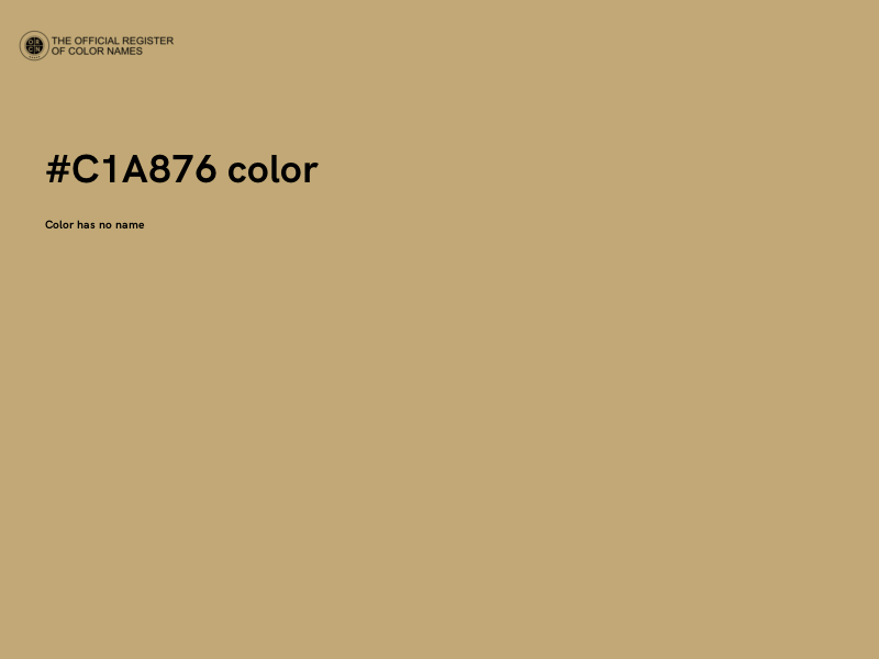 #C1A876 color image