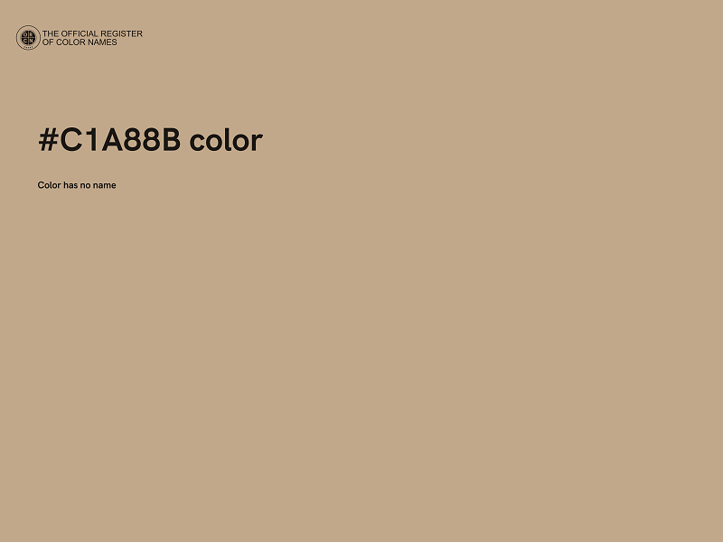 #C1A88B color image