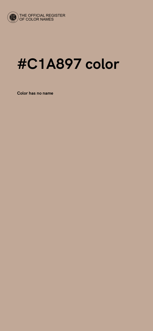 #C1A897 color image