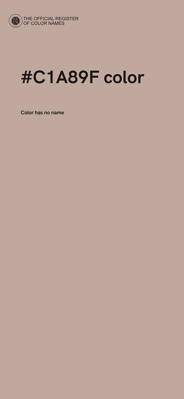 #C1A89F color image