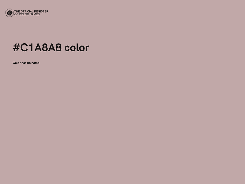 #C1A8A8 color image