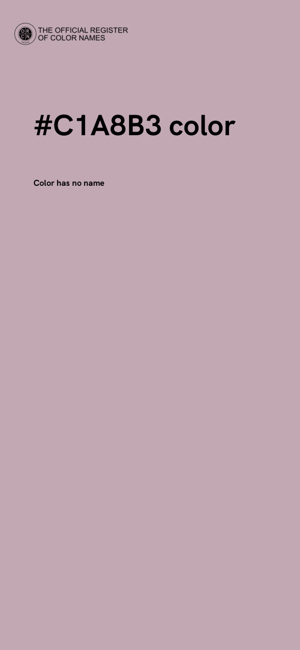 #C1A8B3 color image