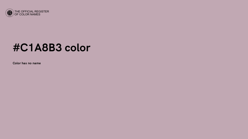 #C1A8B3 color image