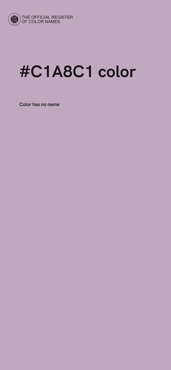 #C1A8C1 color image