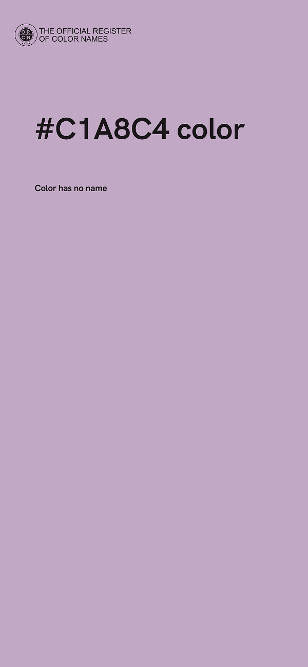 #C1A8C4 color image